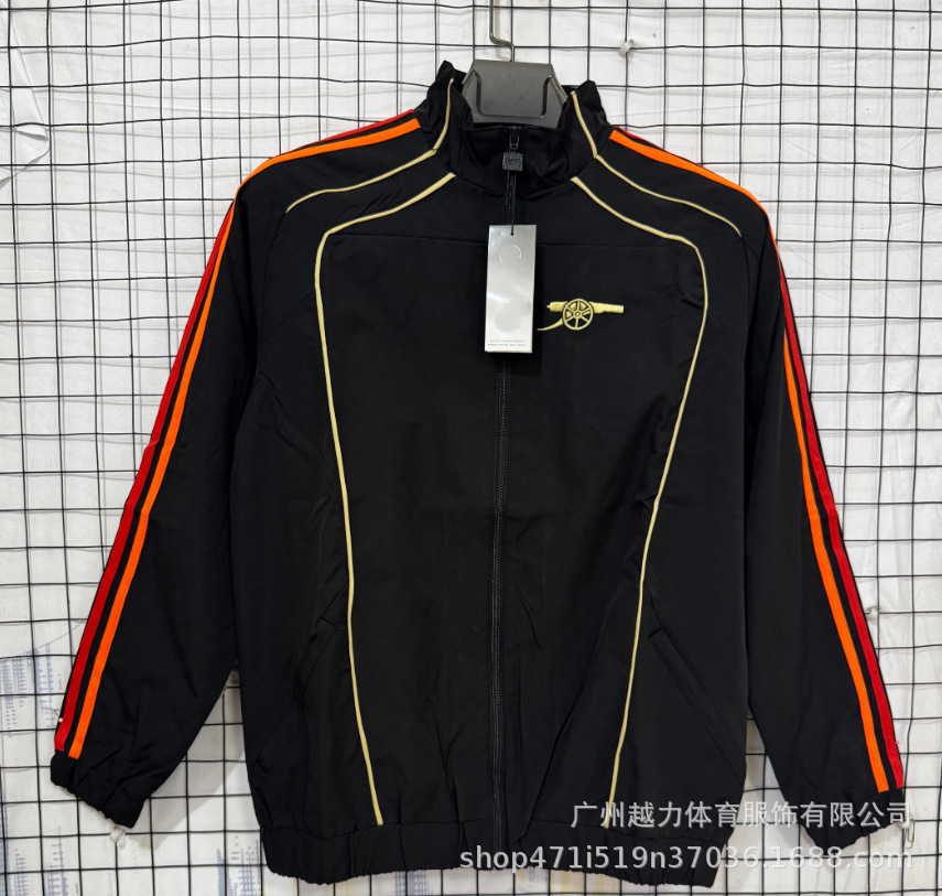 Chaqueta Bordada retro de manga larga y gruesa Manchester United Barcelona Inglaterra Brasil Real Madrid Liverpool image 18