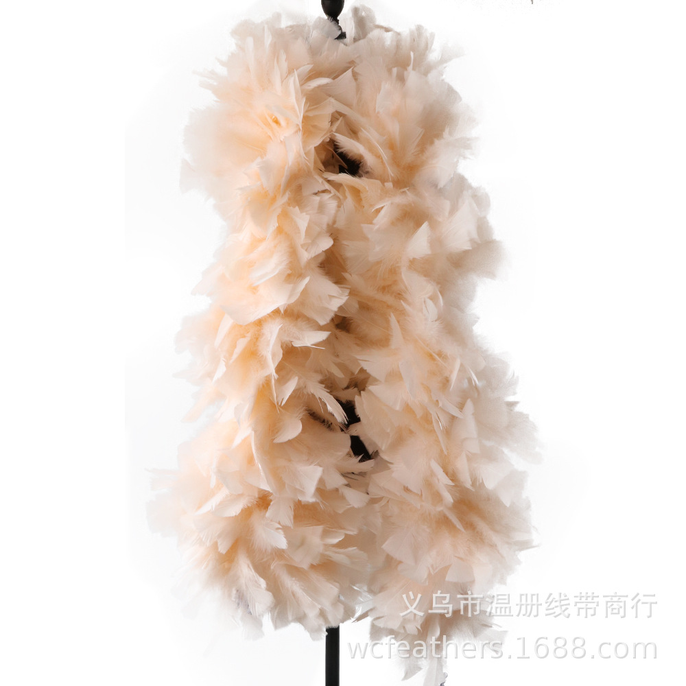 温册平板毛条羽毛拍摄道具T台走秀装饰羽毛条节日装扮服装辅料详情图12