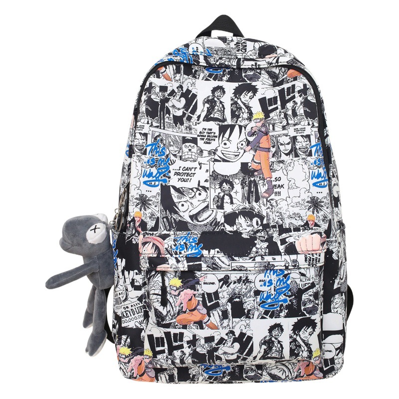 Female Student Personalized Graffiti Forest-Style Simple Campus Backpack Iins Style School Bag Large Capacity Backpack Anime Cartoon