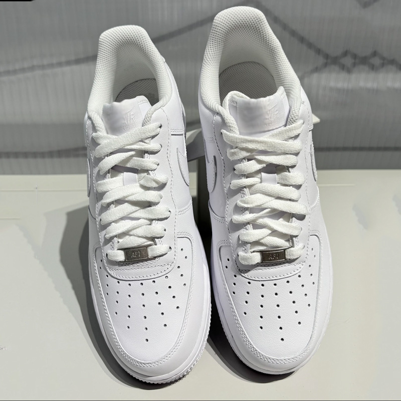 Zapatos Pitian AF1 Fuerza Aérea No. 1 zapatos blancos bajos, zapatos blancos casuales para hombres y mujeres. image 5