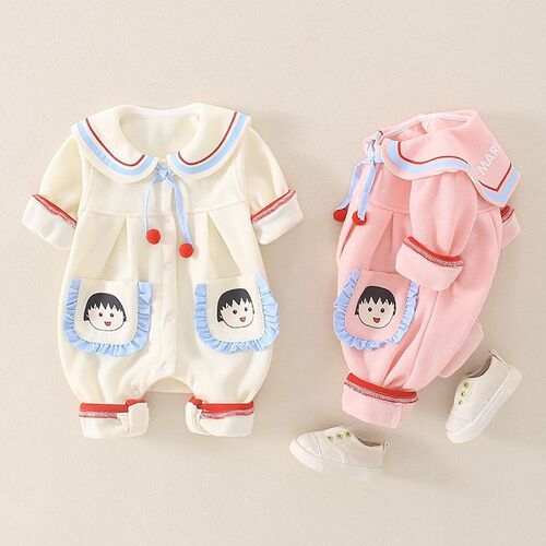 Baby Autumn Clothing Fashion for Boys and Girls, Princess Style Super Cute and Adorable Crawling Suit, Spring and Autumn Outfit for Newborns, 100th Day and Full Moon Suit