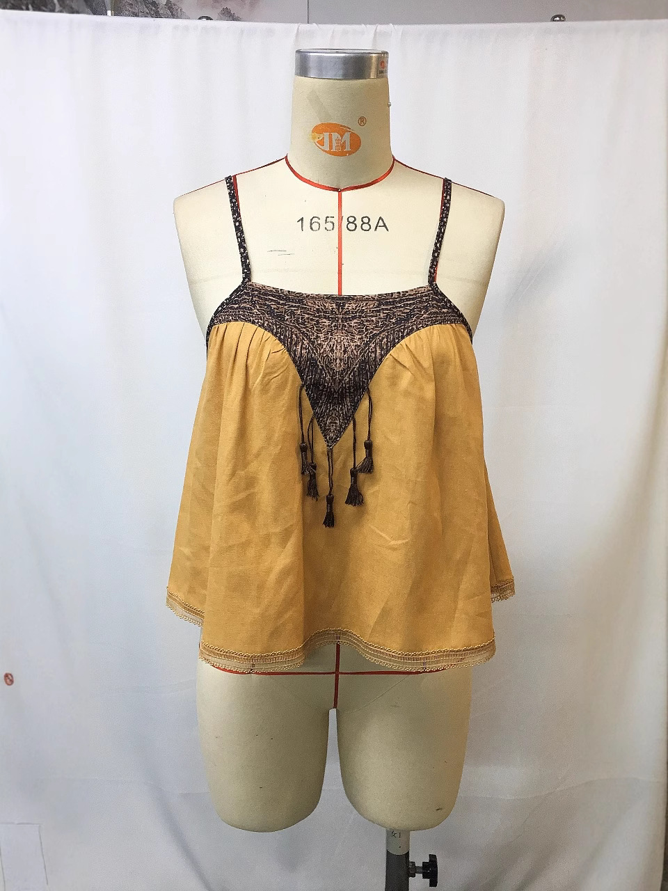 National Style Summer Fashionable Tang Suit Hanfu Southern Xinjiang New Chinese Retro Small Strap Top_ecoleips.com