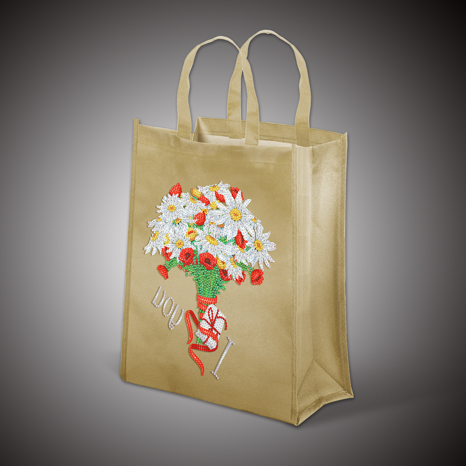 Diamante pintura periférica transferencia de calor bricolaje bolsa de protección del medio ambiente diamante punteado a mano punto de cruz bolsa de tela Oxford se puede distribuir