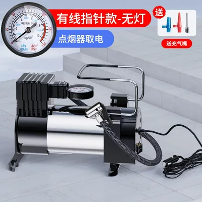 Portable car inflator high-power electric car 12v tire inflator high-pressure air inflator (Hava nasosu) - metal-single-cylinder-air-pump