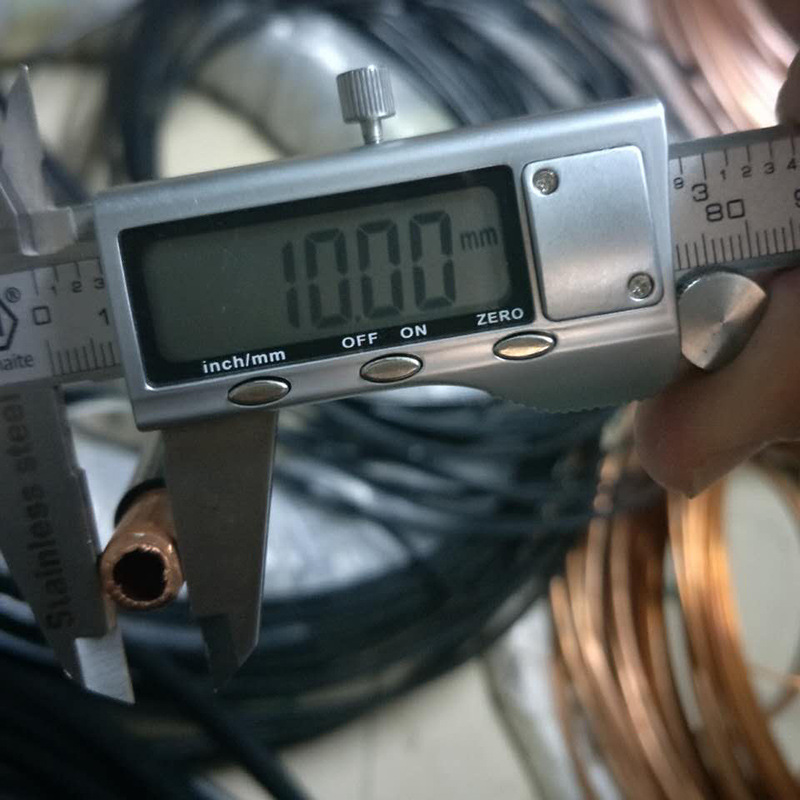 包塑紫铜管覆塑铜管PVC护套铜管PE包塑铜管气源铜管