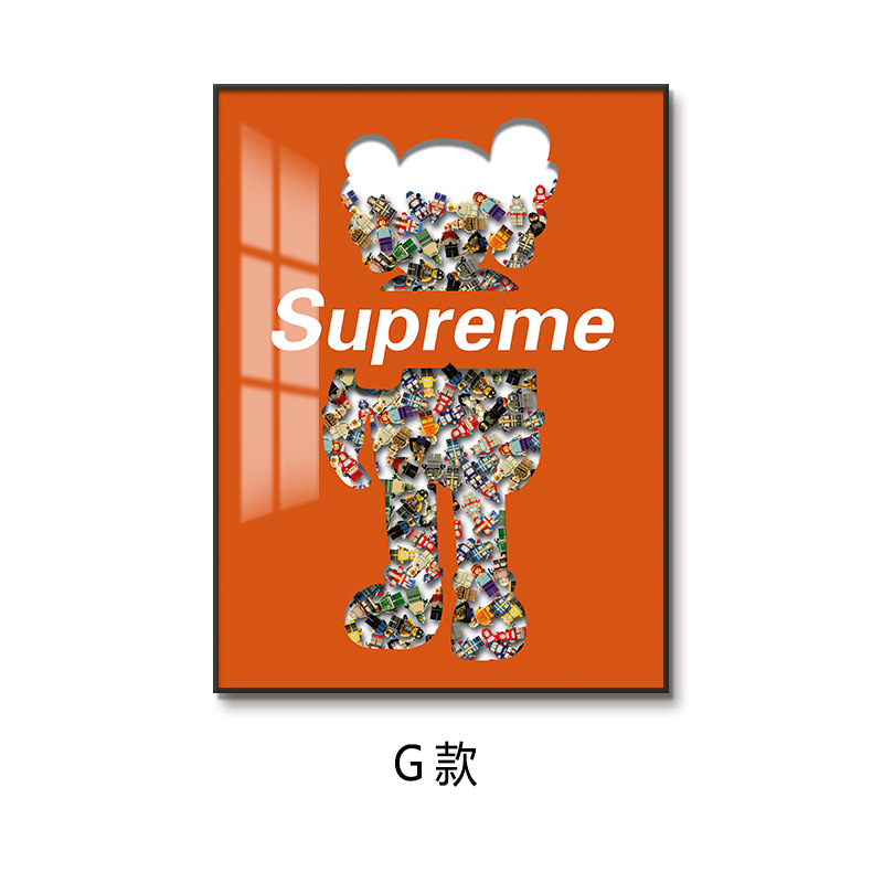 Bloques de construcción de Lego, pintura decorativa para personas, pasillo de entrada, sala de estar, sofá, pintura colgante, dormitorio infantil tridimensional 3D, pintura de cabecera