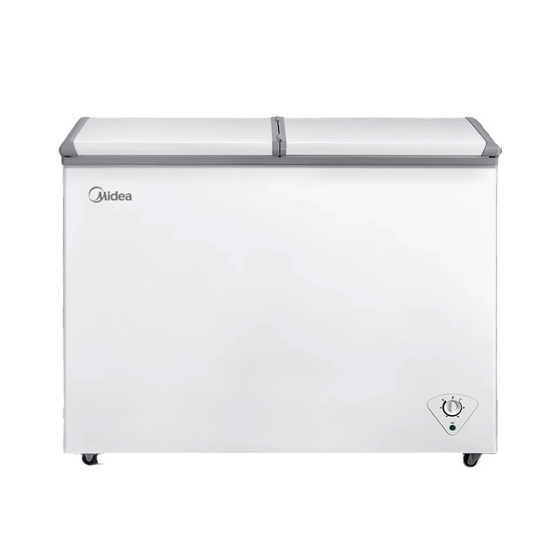 Midea/美的 BCD-220VM(E) Холодильник для дома и коммерческий морозильник двойной ящик, двойная температура морозильная камера, холодильная морозильная камера горизонтальный