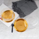 Golden 6 inch children's cake box round chiffon cake embryo box mousse transparent plastic baking box hand tear bag box