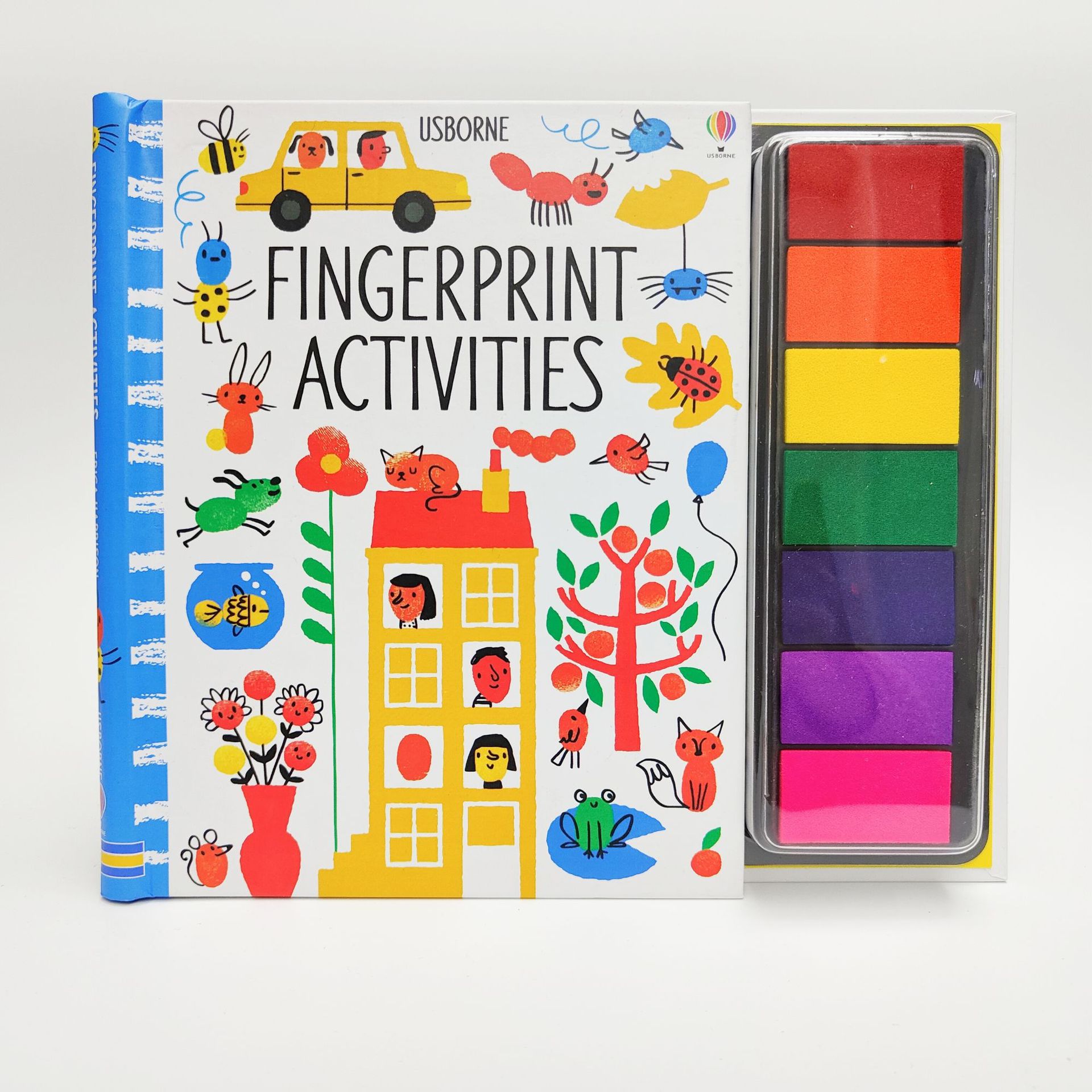 Libro de pintura con huellas dactilares para niños con sellos y tintas ecológicas juego creativo educativo