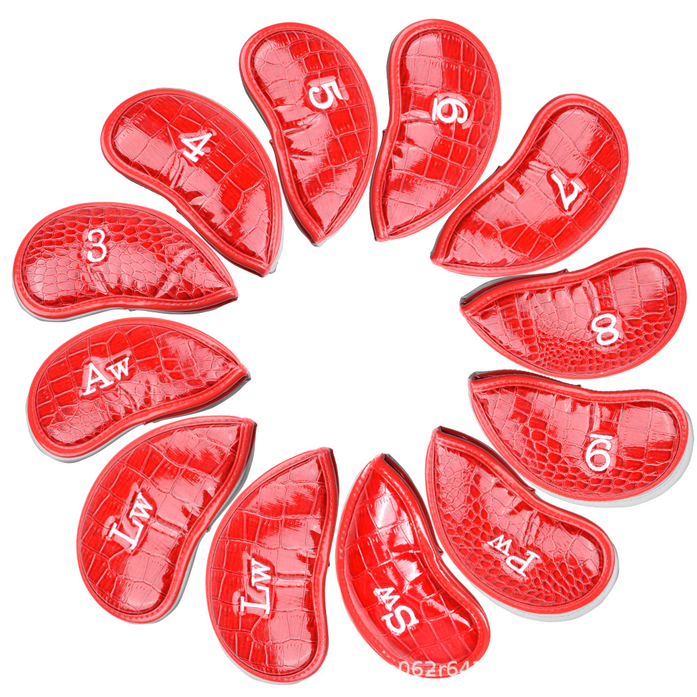 En stock Golf Rod manga pu hierro varilla manga Club cubierta protectora cocodrilo manga 12 unids/set transfronteriza Venta caliente