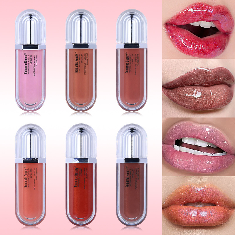 Esmalte labial perla transfronterizo espejo duradero brillo de labios líquido líquido líquido de color no es fácil de desvanecerse maquillaje de color mujer