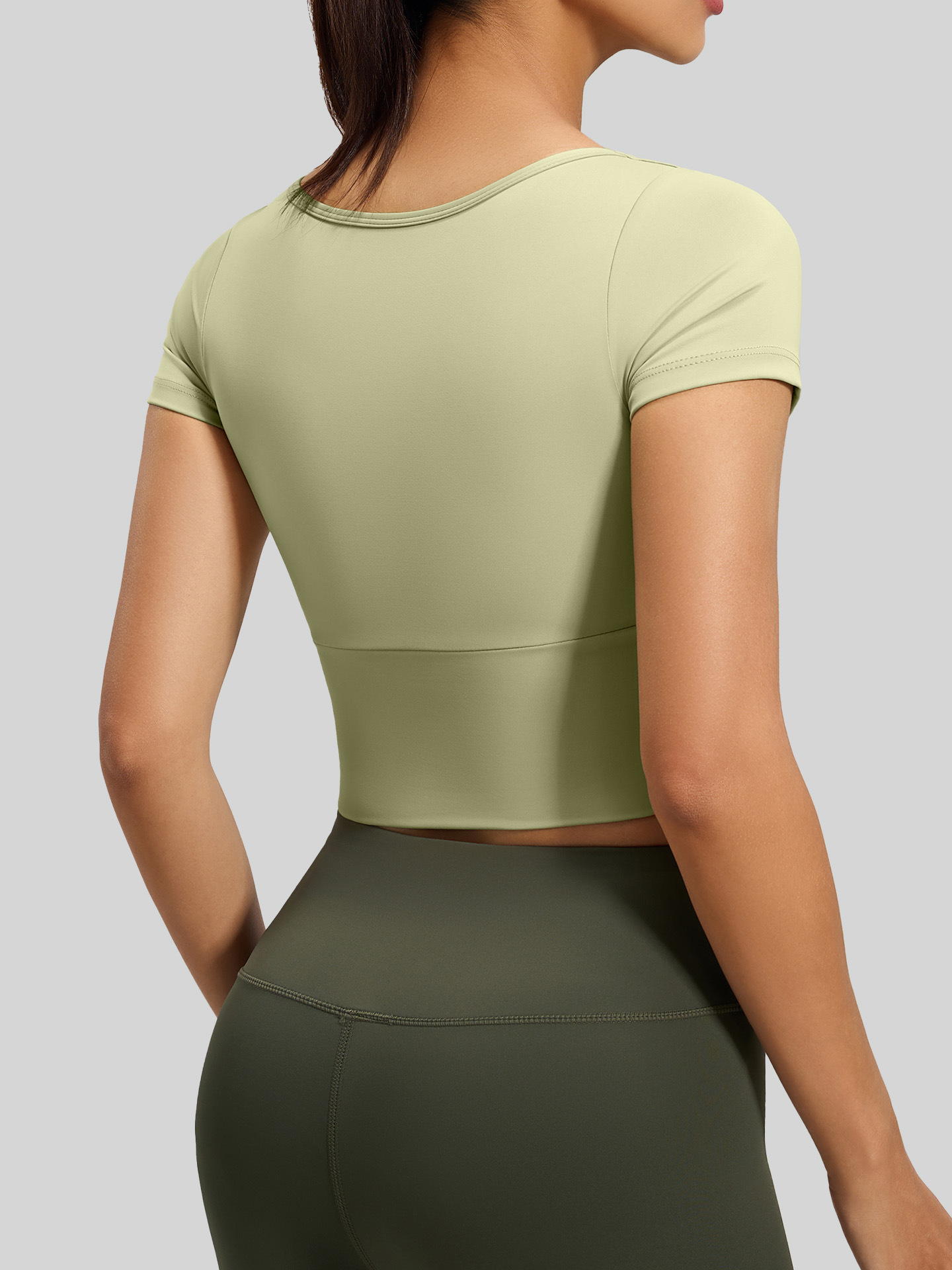 Conjunto de ropa de yoga Juyitang, cinturón deportivo ajustado para control abdominal con almohadilla fija en el pecho, ropa deportiva para correr para mujer