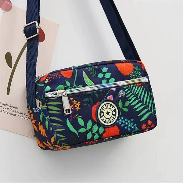 Women's Bag Mini Shoulder Bag Fashion Oxford Cloth Key Mobile Phone Coin Purse Business Cashier Bag Multi-Layer Crossbody Bag