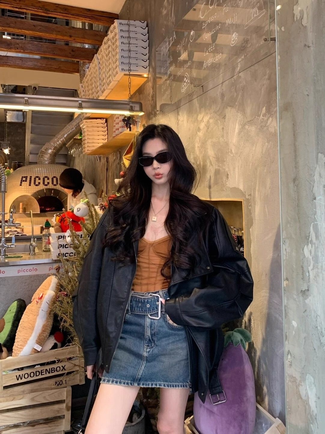欧货复古高级感皮衣外套女2026年早秋新款设计感pu夹克机车服上衣