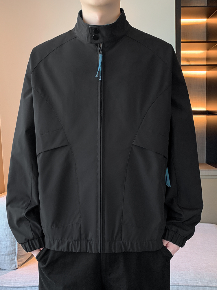 2025春季新款潮牌潮流休闲夹克男 小米格面料防水夹克外套