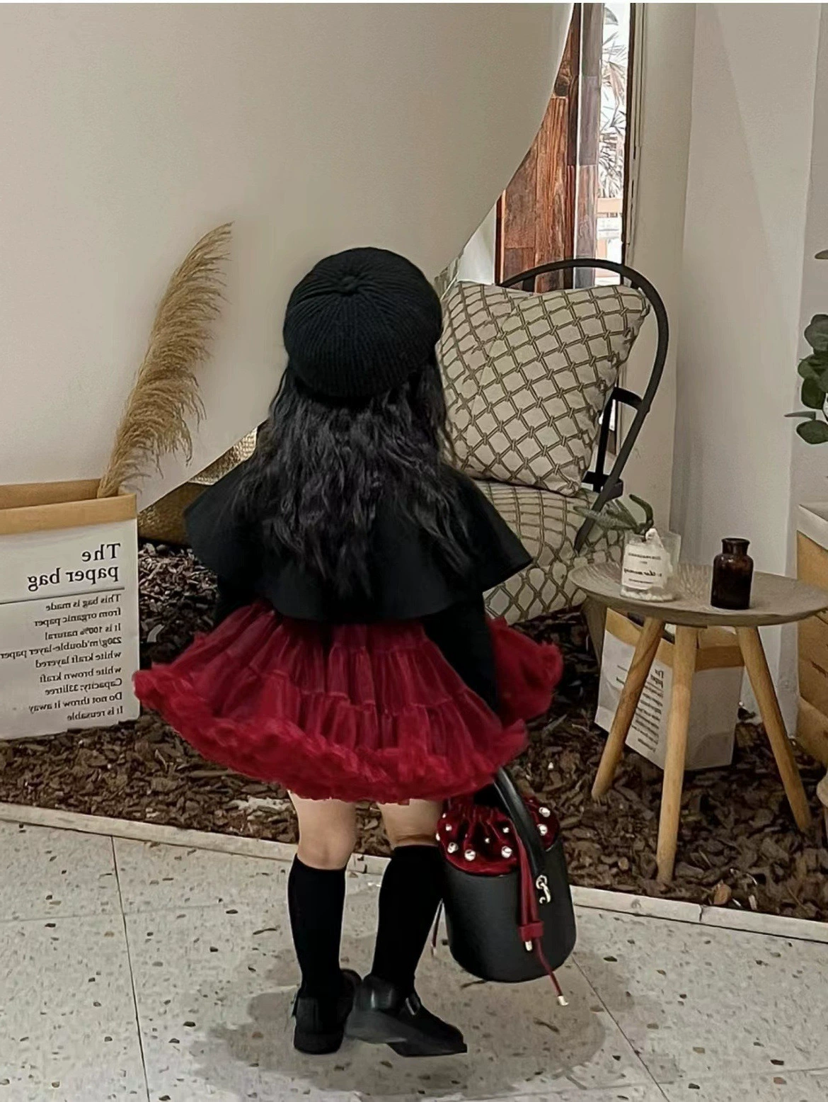 Комплект, детский осенний свитер, стиль Chanel, западный стиль, тюль