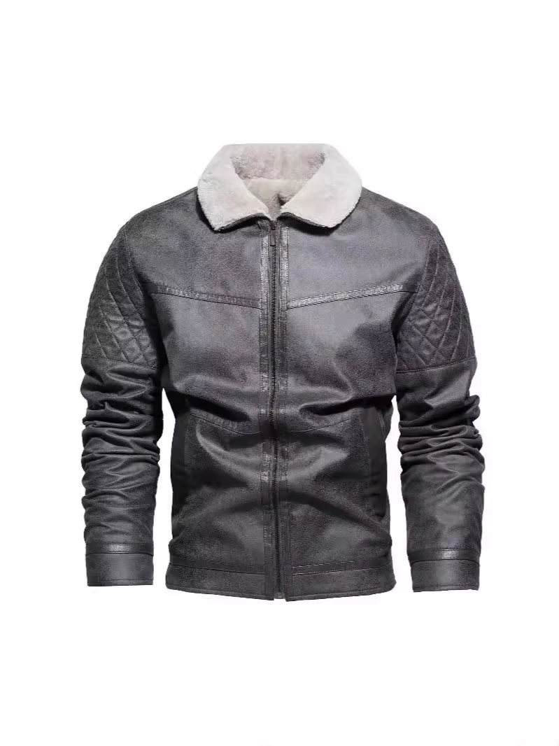 Демисезонное бархатное пальто, (трансграничная торговля), slim fit