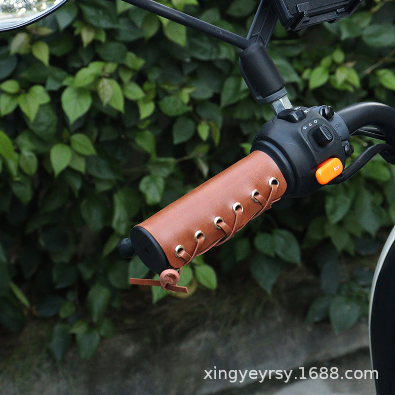 핸들바 장갑 라이트 브라운