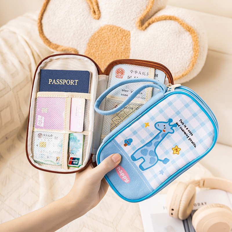 Multifunctional Travel Passport Holder Wallet Data Cable Storage Bag Large Capacity Charger Protective Cover Card Holder Carry-On Bag Multifunctional Travel Passport Holder Wallet Data Cable Storage Bag Large Capacity Charger Protective Cover Card Holder Carry-On Bag