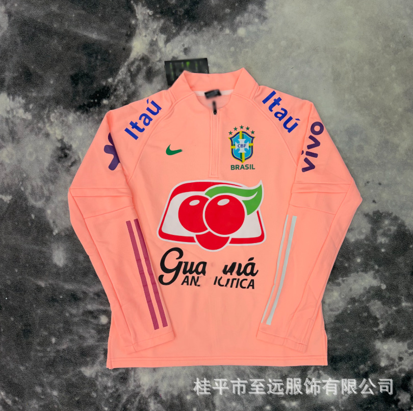 Brasileño chaqueta de asalto con capuchón, abrigo a prueba de viento, abrigo a prueba de agua, fábrica de fuentes deportivas, ropa de entrenamiento de fútbol al por mayor image 26