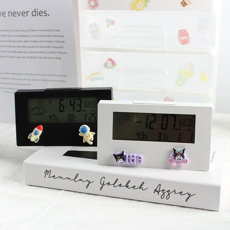 Colorful smart clock electronic alarm clock snooze silent backlight electronic clock creative digital clock gift box LED