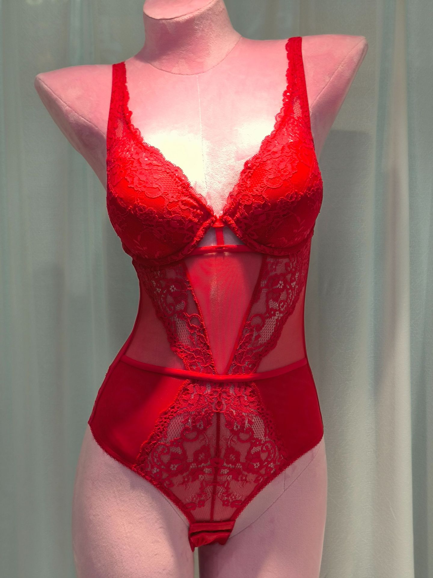 Encaje tentación transparente europeo y americano apretado sexy mono francés sexy mono