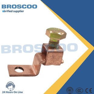 Power Fittings Special-Shaped Wire Clamp Bolt Wire Clamp Grounding Rod Manufacturer Direct Sales Copper Wire Clamp 90 Degree Bending Wire Clamp