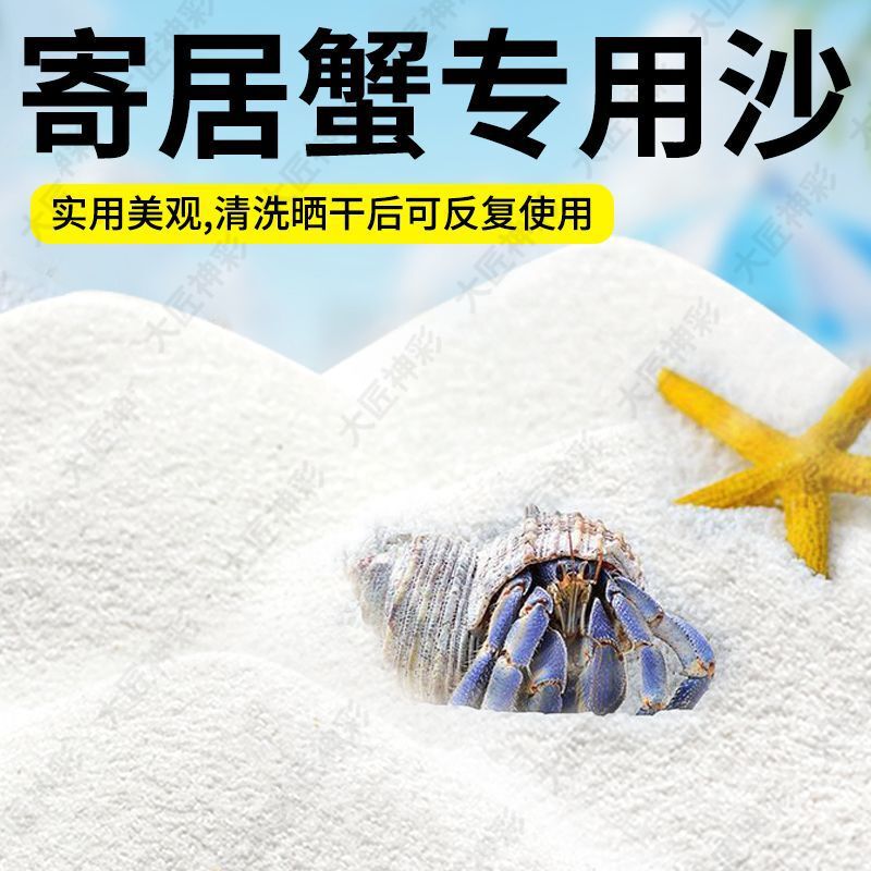 Special Sand for Hermit Crabs, Natural Matting Material, No-Wash White Sand, Coral Sand, Philippine Sand, Native Shell Sand, White
