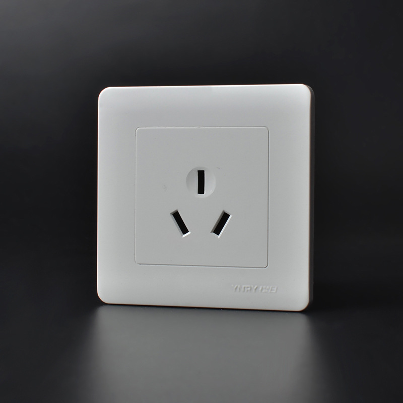 Manufacturer of concealed engineering wall switch wholesale steel frame 10A one open large plate single control switch panel single open five holes