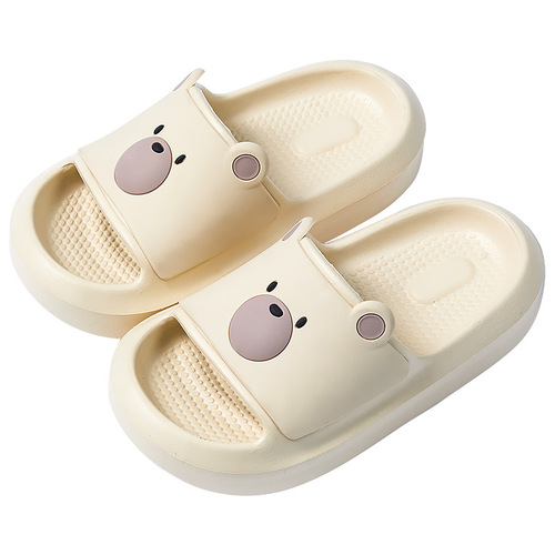 Happy Mary Children's Slippers Summer Girls Cute Cartoon Indoor Shoes Non-Slip Soft Bottom Bathroom Slippers for Baby Girls