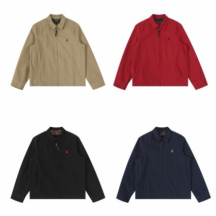Autumn and winter thickened RL Ralph Lauren classic lapel vintage jacket with woolen lining, men's winter coat