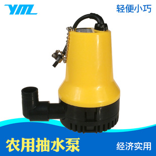 12V 24V DC water pump watering agricultural water pump marine submersible pump small yellow pump external battery