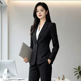 秋冬新款女装空姐制服职业套装高端酒店高管前台工作装西装套裙