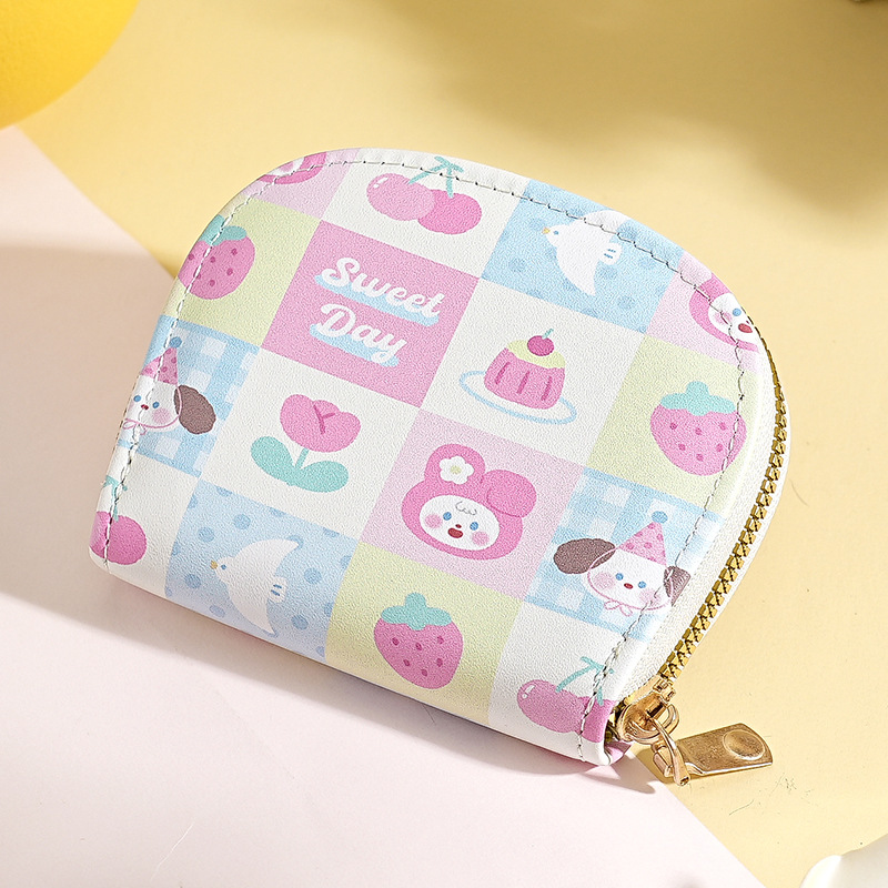 Bolso de tarjeta multitarjeta de venta caliente transfronterizo, bolso de identificación femenino, bolso de almacenamiento de tarjeta bancaria masculina, bolso de tarjeta femenino con estampado de dibujos animados lindo