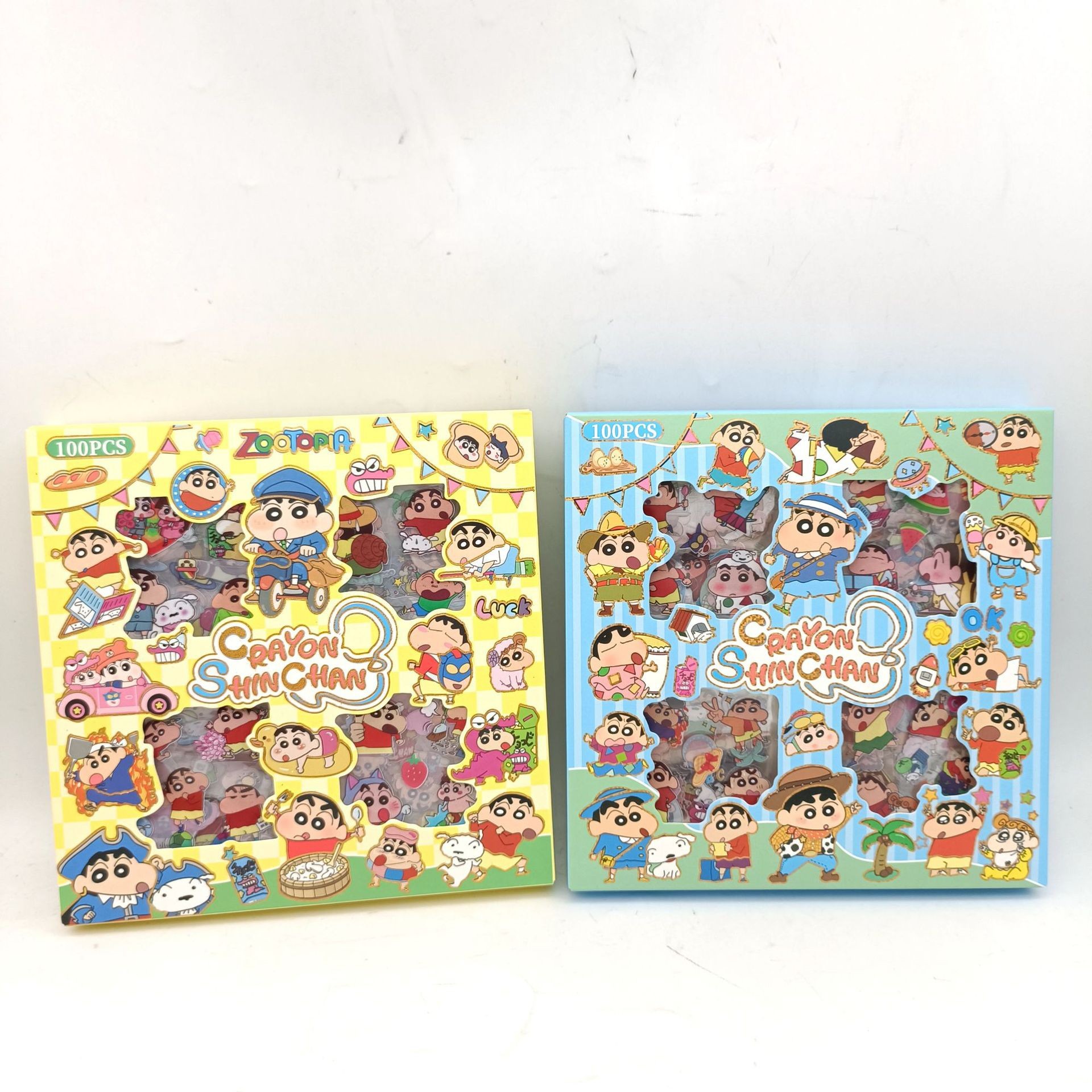 Sanrio Cultural y Creativo Moe Star Party 100 en PET Pegatinas impermeables transparentes Stitch Children's Kapi Hand Cart Periférico