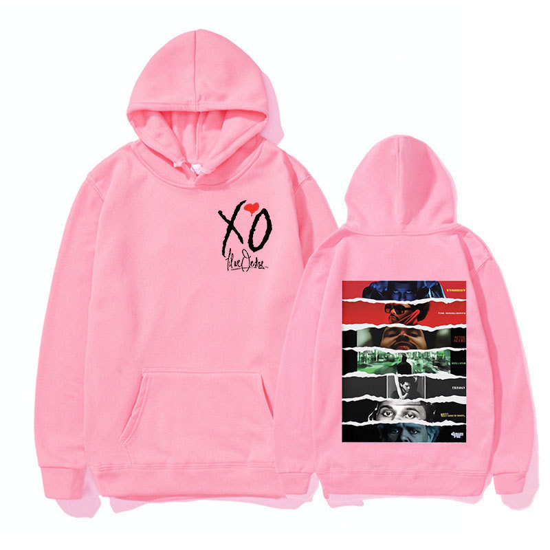 Singer Weekend XO Todos los álbumes Portada Cartel Sudadera con capucha Hombre Mujer Camiseta de manga larga Hip Hop Hugh