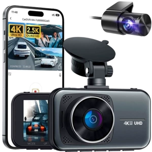 Sərhəddənkənar Wifi HD 4K Videoqeyd, Parkinq Monitorinqi, IPS Ekran, Gecə Görüşü, Dövrəvi Qeyd