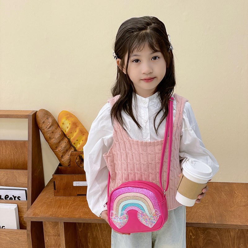 Japón para hombres y mujeres bolsas de hombro de dibujos animados lindos arco iris amor mochila para niños 2025 comercio exterior nuevo bolsas para niños