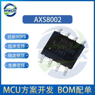 AXS2005B 8002 SOP8 2.4W single channel Class AB Audio power enforcement chip IC