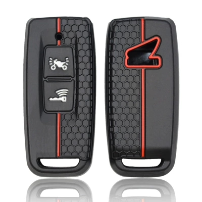 Suitable for Honda motorcycle honeycomb red line key cover Honda motorcycle remote control silicone protective cover cross-border wholesale