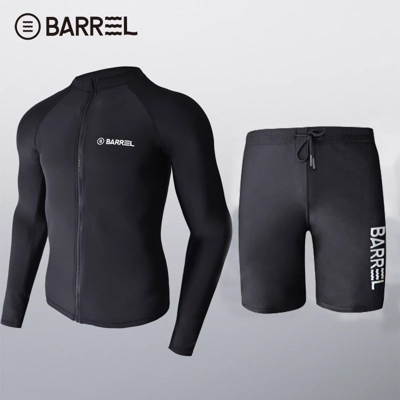 Korean Wetsuit Sun Protection Swimsuit Long-Sleeved Pants Quick-Drying Jellyfish Suit Snorkeling Surfing Suit Men's Swimsuit