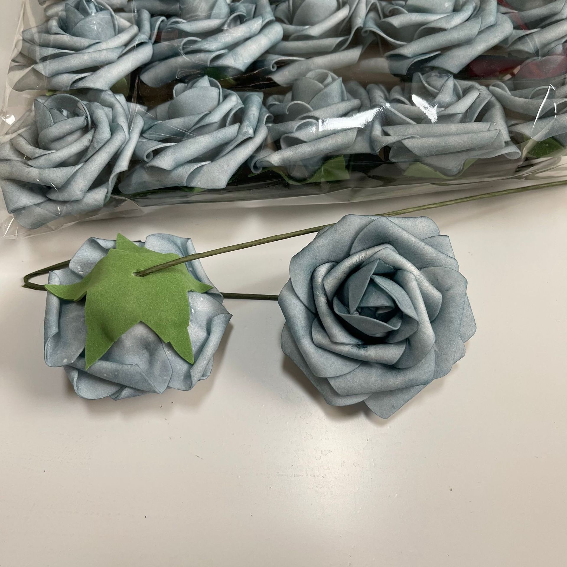 Teñido de azul claro