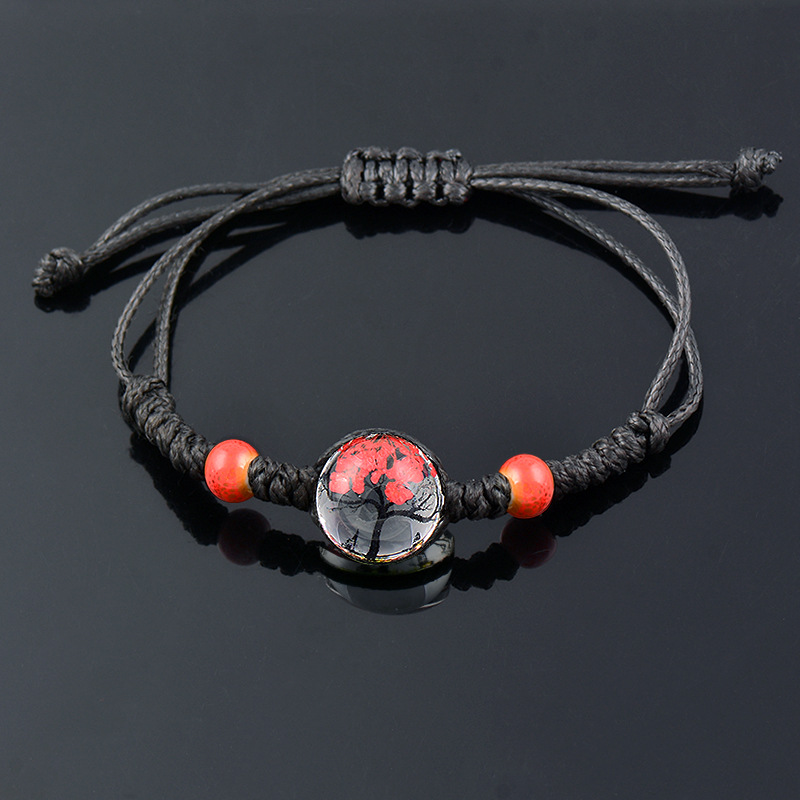 1 Piece Ethnic Style Flower Glass rope Womenu0027S Bracelets
