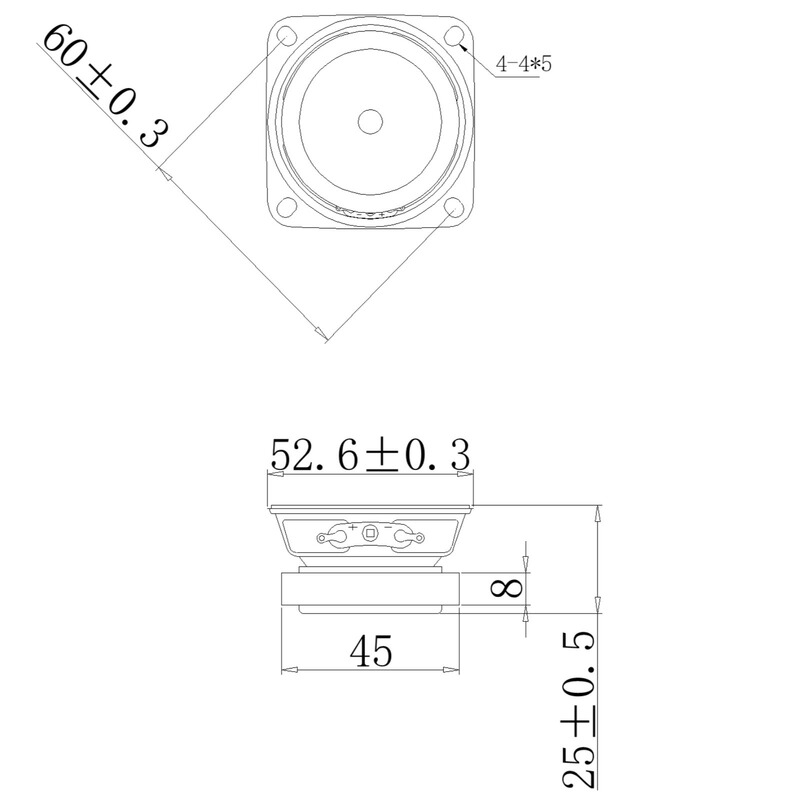2インチ52mm全周波数小ラッパ4欧3瓦泡辺鍋底帽bluetooth音響外磁マルチメディアスピーカ|undefined