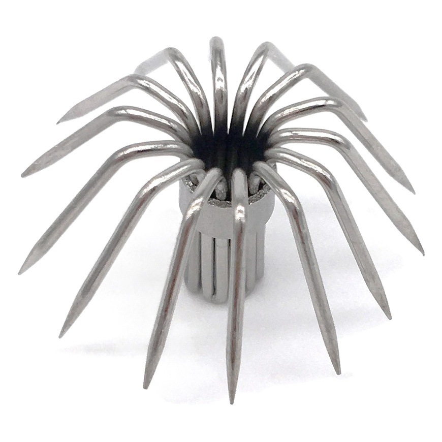 Supply 28mm stainless steel squid hook 6 claw multi Claw hook wooden shrimp accessories umbrella hook eight claw squid hook wholesale