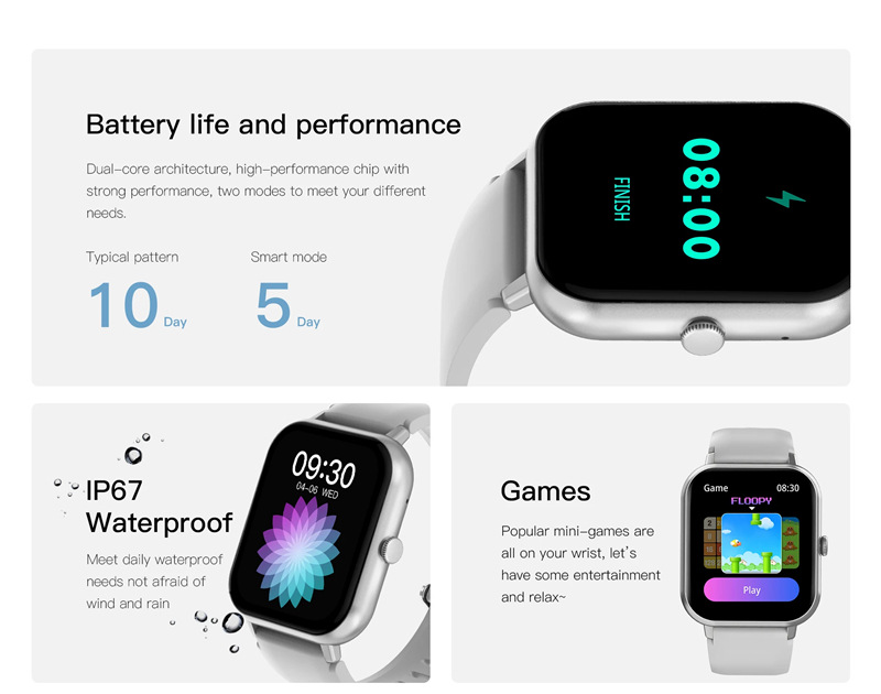 The best-selling e-commerce smartwatch ZL54C features Bluetooth calls, heart rate, blood sugar and blood pressure detection, and multi-language mobile phone search undefined