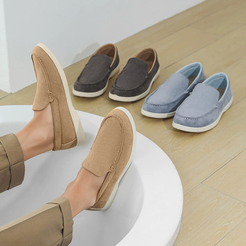 Мужские мокасины Amazon больших размеров, новинка 2025 года, повседневная обувь для отдыха