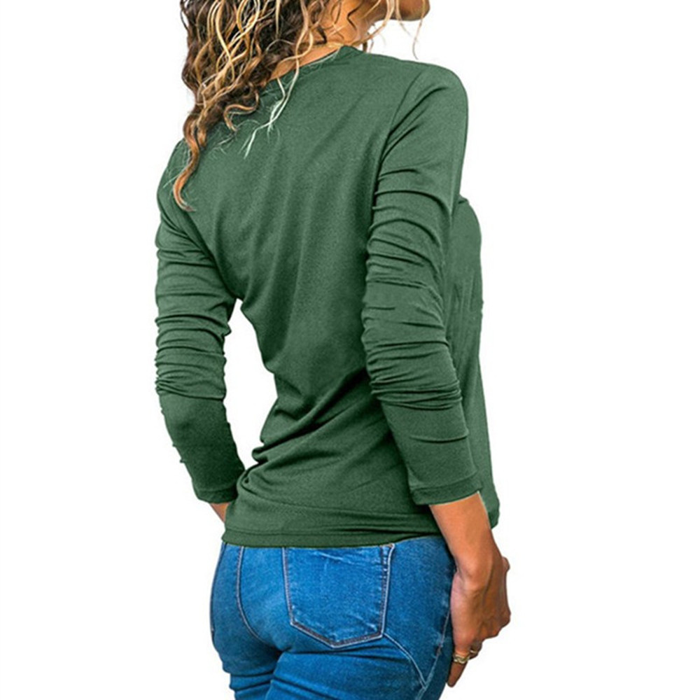 Women's Clothing halter neck long sleeved T shirt women's bottoming shirt hot spring and autumn hot girl slim top_voghion.com