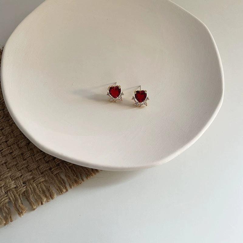Ретро серебряная игла, серьги, изысканный цирконий, образец 925 пробы, корейский стиль, микрорепродукция, яркий запоминающийся стиль