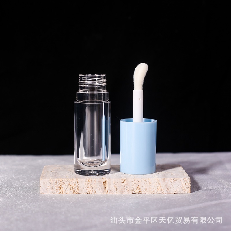 En stock envío gratuito 6ml de gran capacidad de brillo de labios sub-botella labio esmalte tubo vacío gran cepillo cabeza corrector tubo redondo material de embalaje cosmético